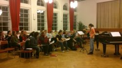 Chorprobe mit Katharina im Frühjahr 2013